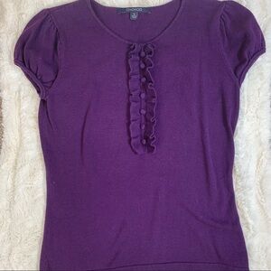 Chadwicks cotton purple short sleeve sweater